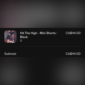 Bo + Tee Hit The High Mini Shorts (color: black)